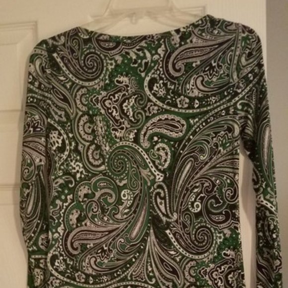 Michael Kors Emerald Gr Paisley Fitted Shift dress - Picture 4 of 5